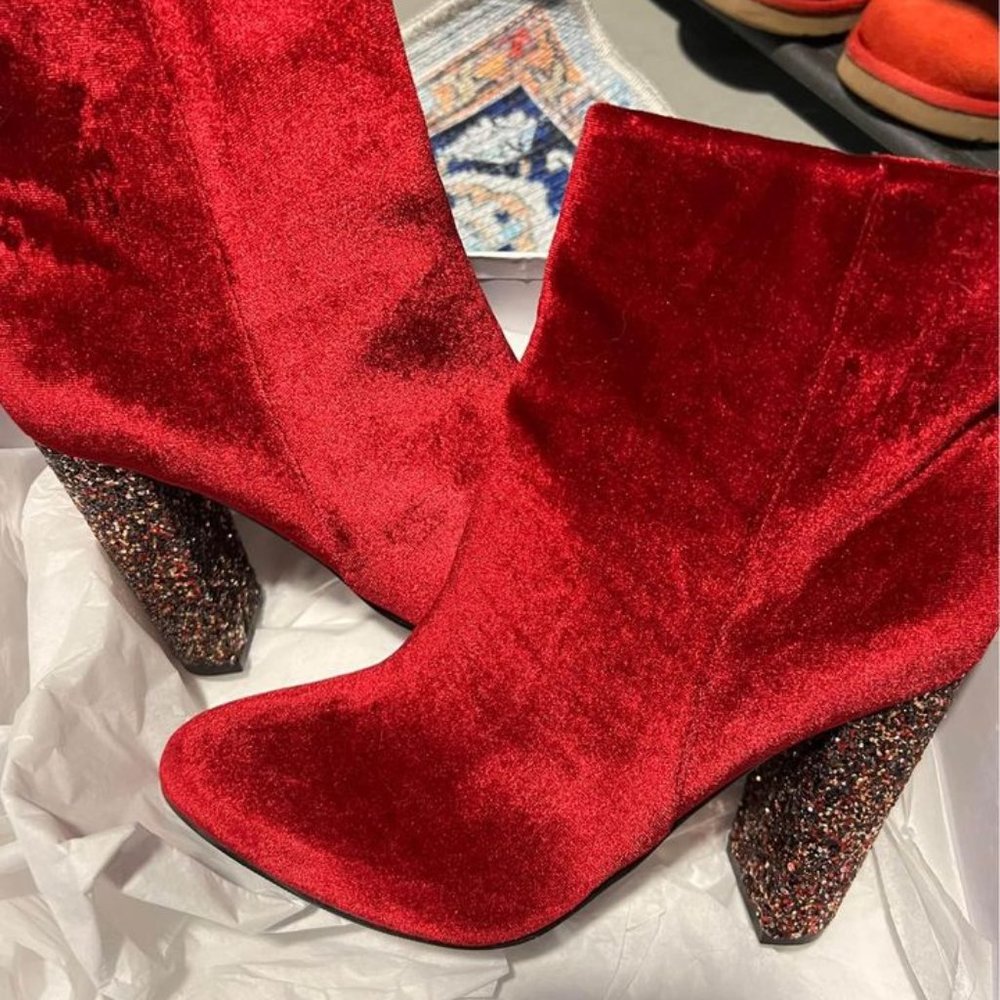 Neiman Marcus Velvet Boots
